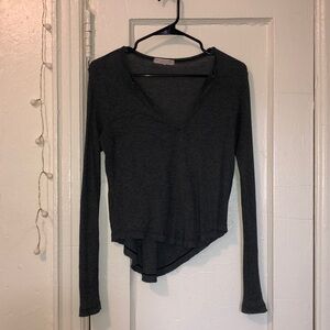 Grey Lightweight Long-Sleeve Shirt